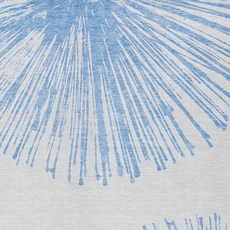 HomeRoots Abstract Transitional Rectangle Outdoor Rug