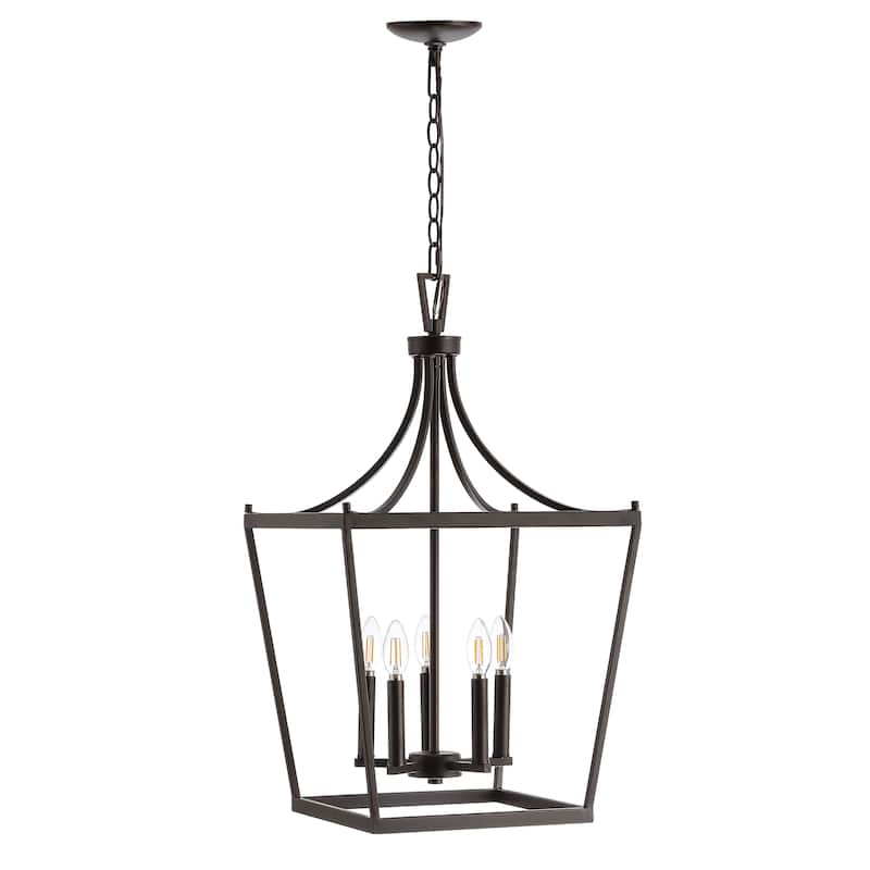 SAFAVIEH Lighting Coriena 5-light Pendant - 16"x16"x32-104" - 16Wx16Dx104H
