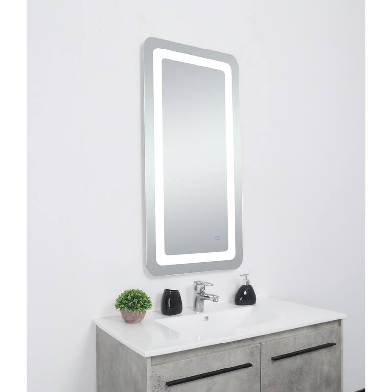 Indigo Home 27in x 40in soft edge LED mirror