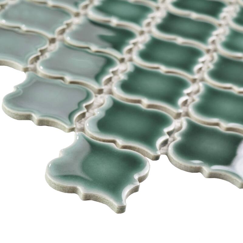 Merola Tile Hudson Tangier Emerald 12-3/8" x 12-3/8" Porcelain Floor and Wall Tile