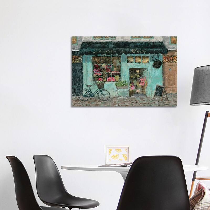 iCanvas "Parisian Flower Shop" by Marie Elaine Cusson Canvas Print - 26x40x1.5