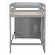preview thumbnail 8 of 16, Twin Loft Bed with Wardrobe & Windows - Gray