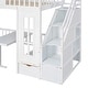 preview thumbnail 18 of 16, Twin Over Twin Bunk Bed with Changeable Table Desk with 2 Drawers, Pink