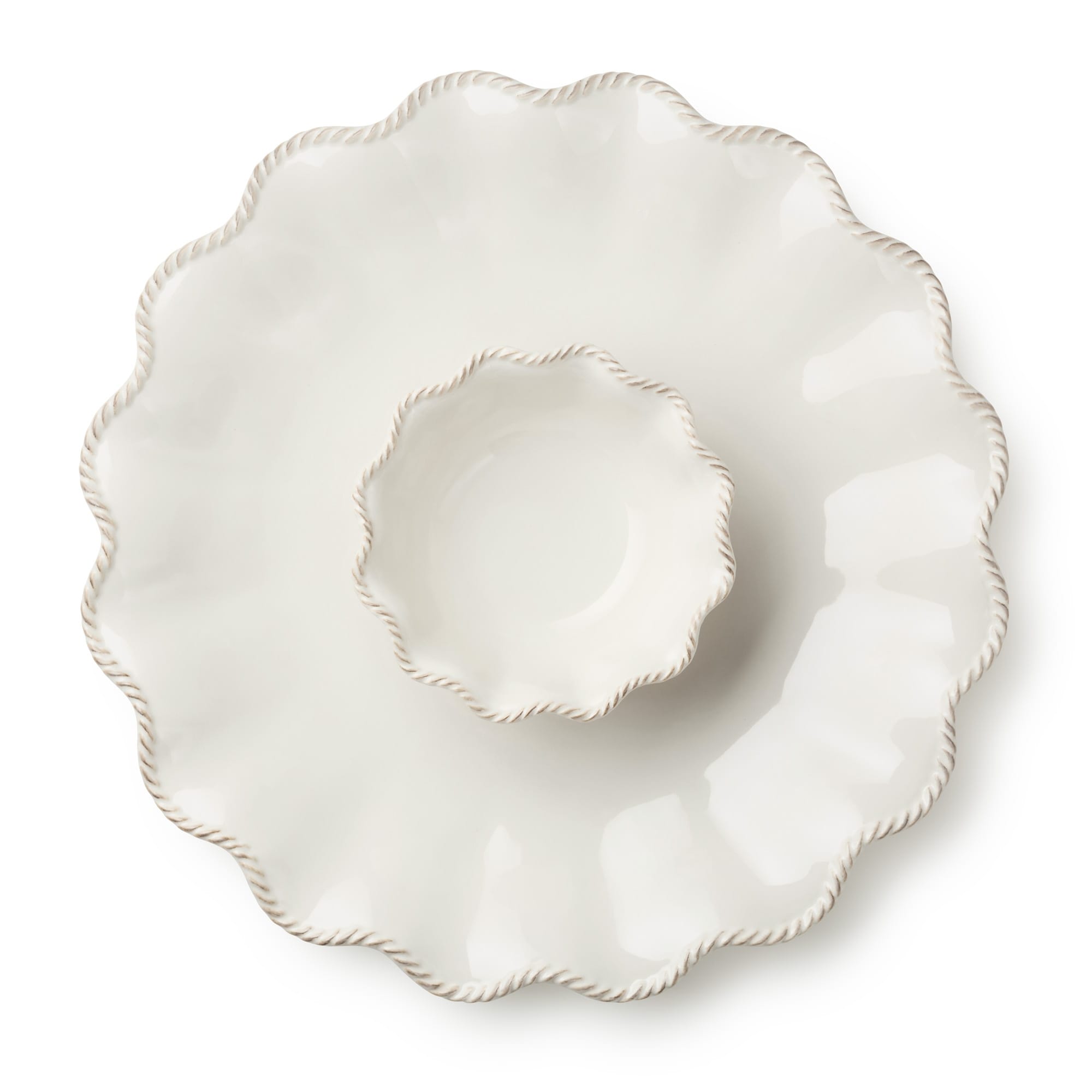 Certified International Heritage 2pc Chip & Dip - 15'' W x 15'' D x 1.75'' H