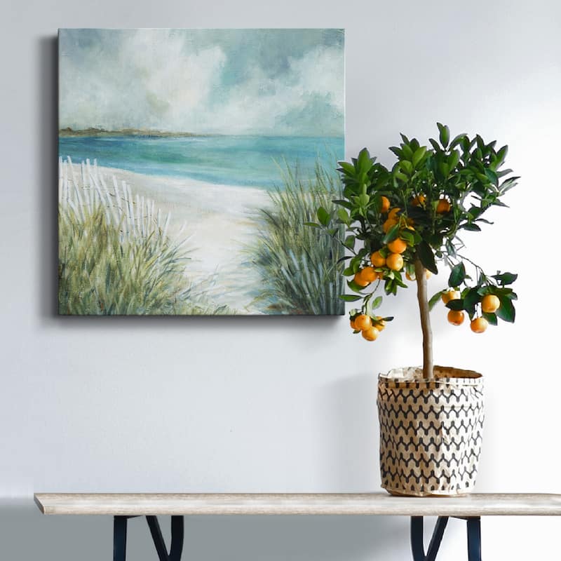 Coastal Fences-Premium Gallery Wrapped Canvas - Ready to Hang