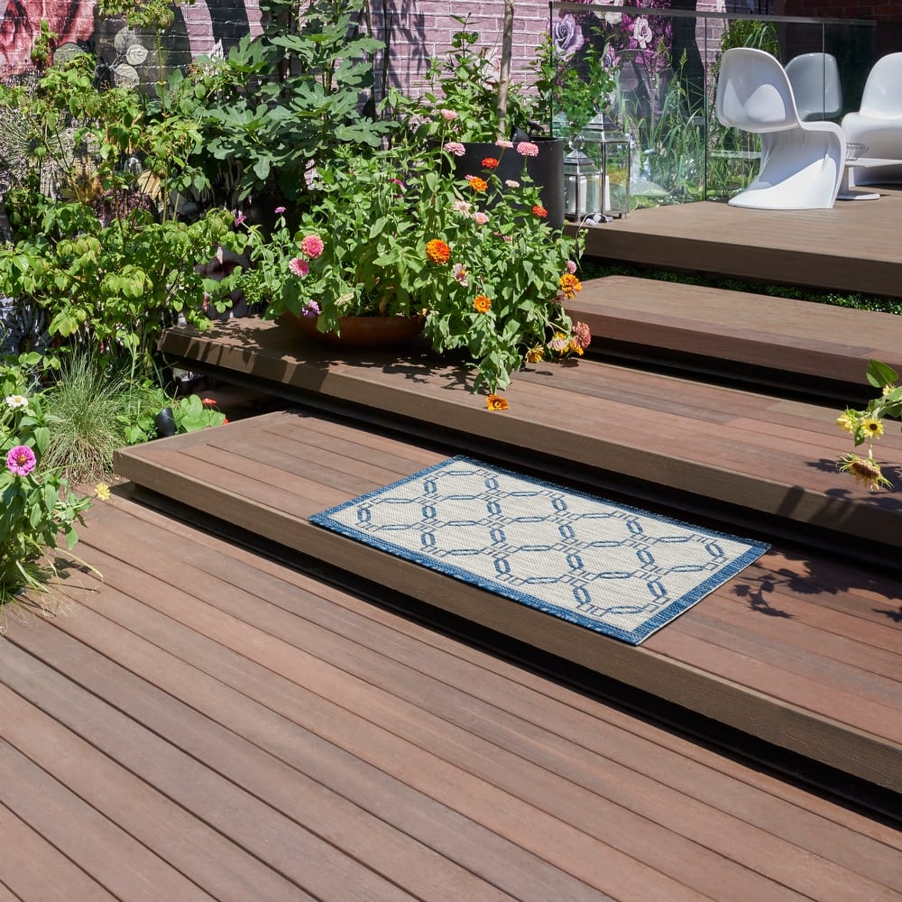 Nourison Garden Party Geometric Casual Indoor/Outdoor Area Rug