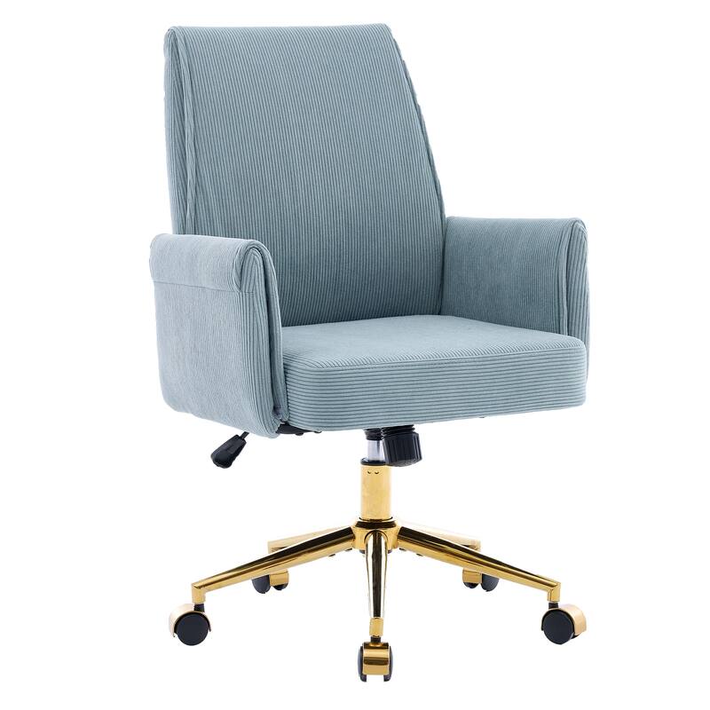 Mid-back liftable Office chair, Striped Fabric, ergonomically designed, The mid-back design provides a better sitting experience