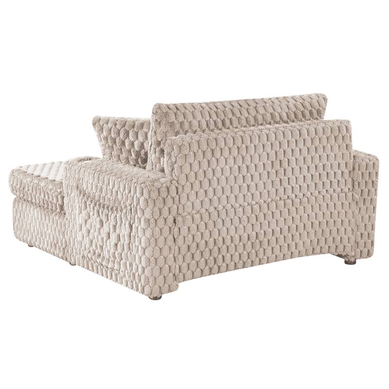 Modern Soft Indoor Chaise Lounge Couch Sofa Bed with Pillows