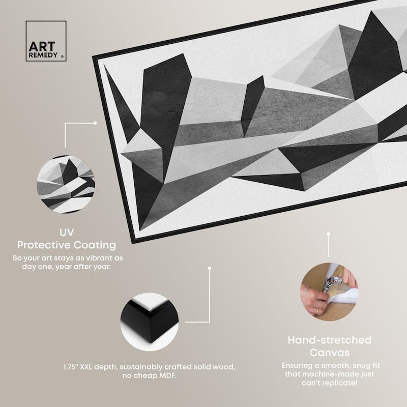 Geometric Panoramic Canvas by Art Remedy