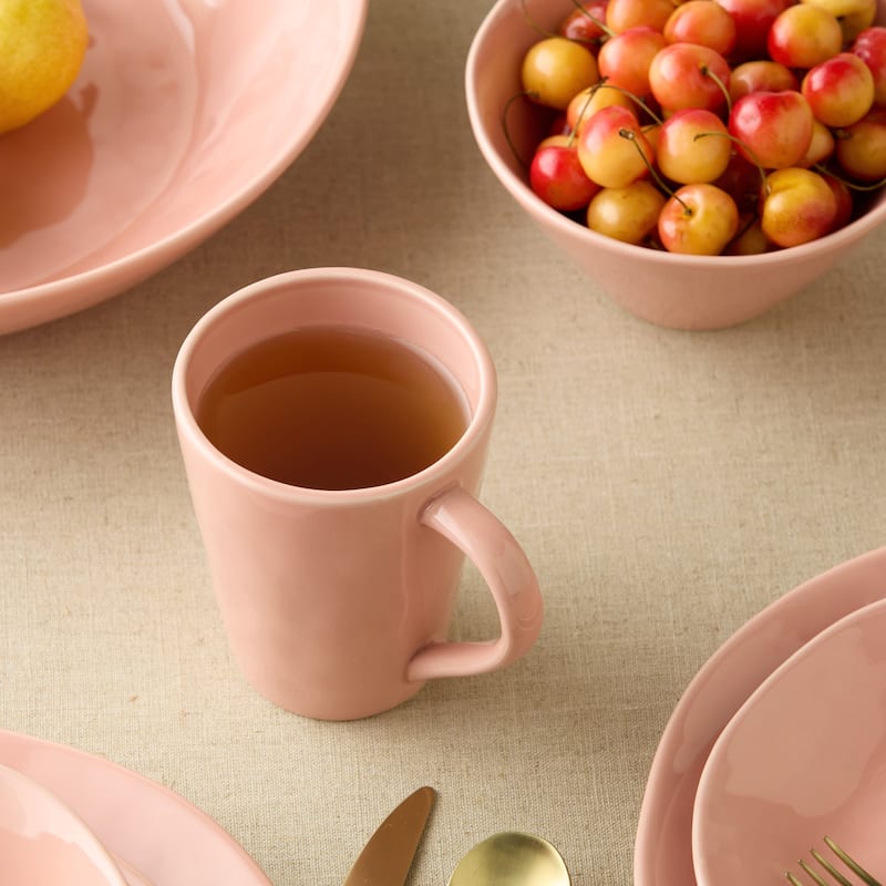 Certified International Desert Rose 18 oz. Mugs,Set of 4 - 5.5"W x 4"D x 5"H