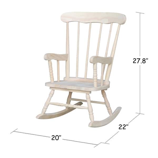 Solid Wood Juvenile Rocking Chair