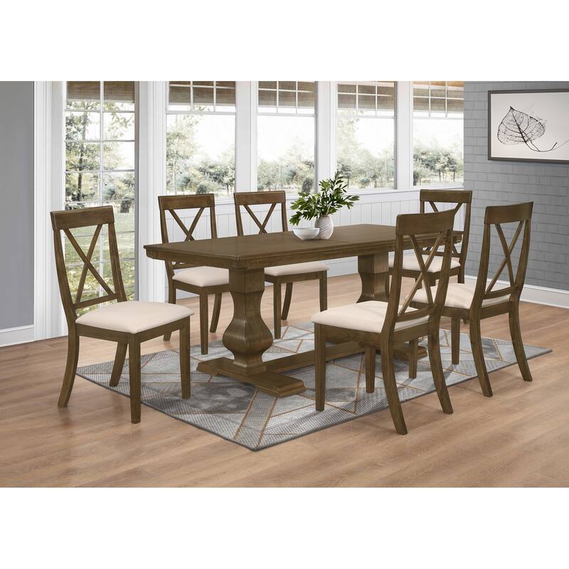 Damaris 7-pieces Dining Table and Chair