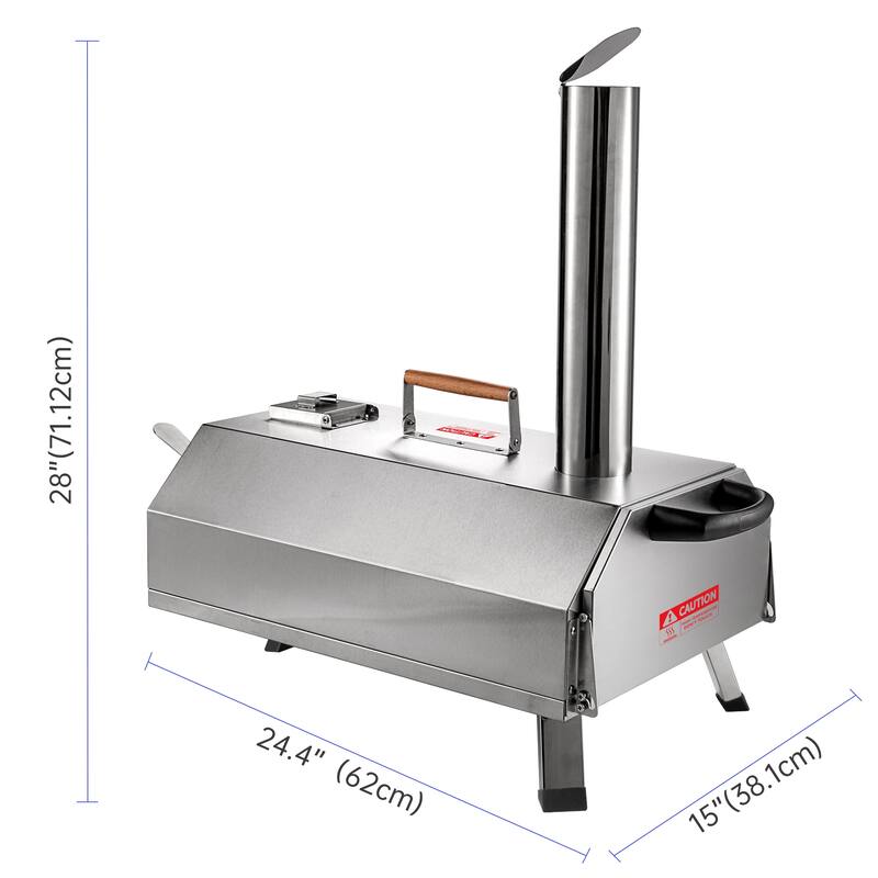Portable Semi-Automatic Outdoor Wood Fired Pizza Oven