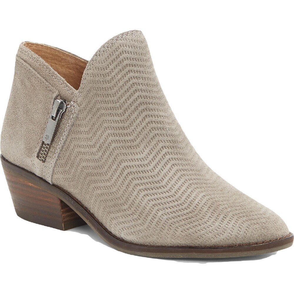 lucky suede booties