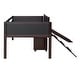 preview thumbnail 12 of 17, Modern Twin size Loft Wood Bed With Two Storage Boxes With Climbing Frame And Rope for Home