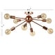 preview thumbnail 8 of 7, Rover 30.5" 8-Light Sputnik Metal LED Flush-Mount, Copper by JONATHAN Y