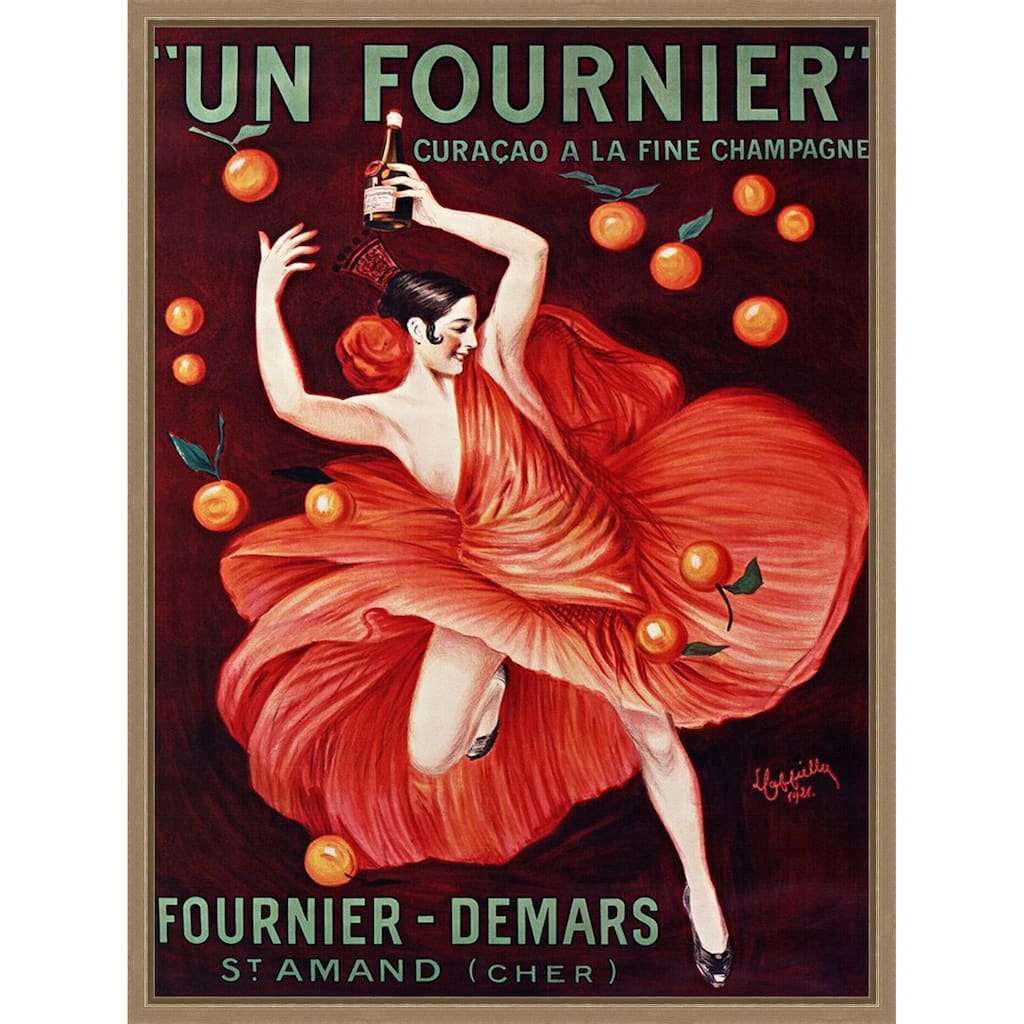 Un Fournier, 1921 by Leonetto Cappiello (18 x 24 in.), Framed Canvas Wall Art Print