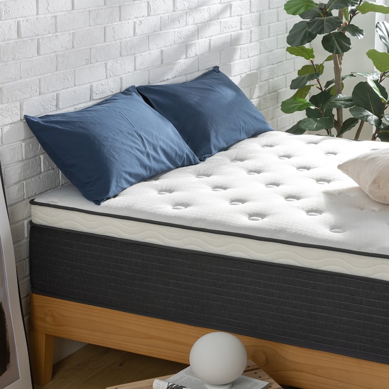Priage by ZINUS 12 Inch Comfort Essential Pocket Spring Hybrid Mattress