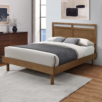 Farmhouse Double Panel Wood Headboard, King or Queen
