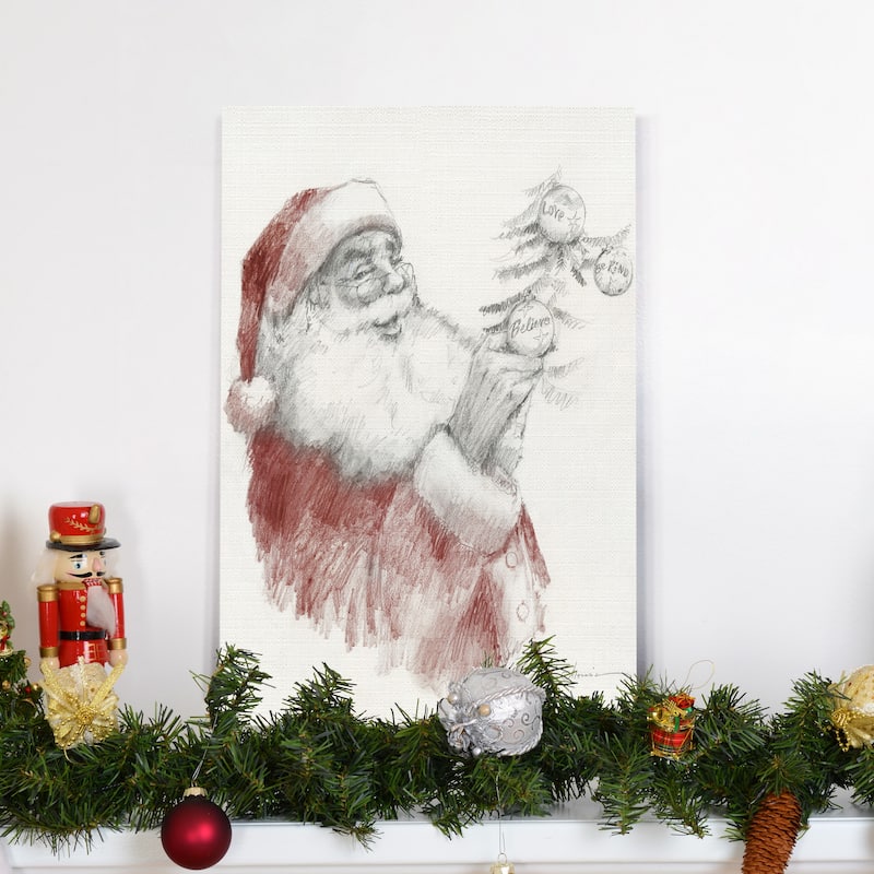 Santa's Touch-Premium Gallery Wrapped Canvas - Ready to Hang