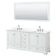 Option White, Chrome Trim, White Quartz Top