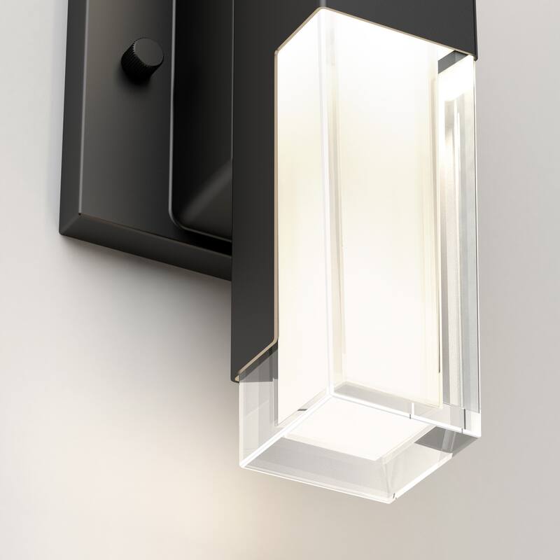 Artika Gemini Outdoor Wall Sconce, Matte Black