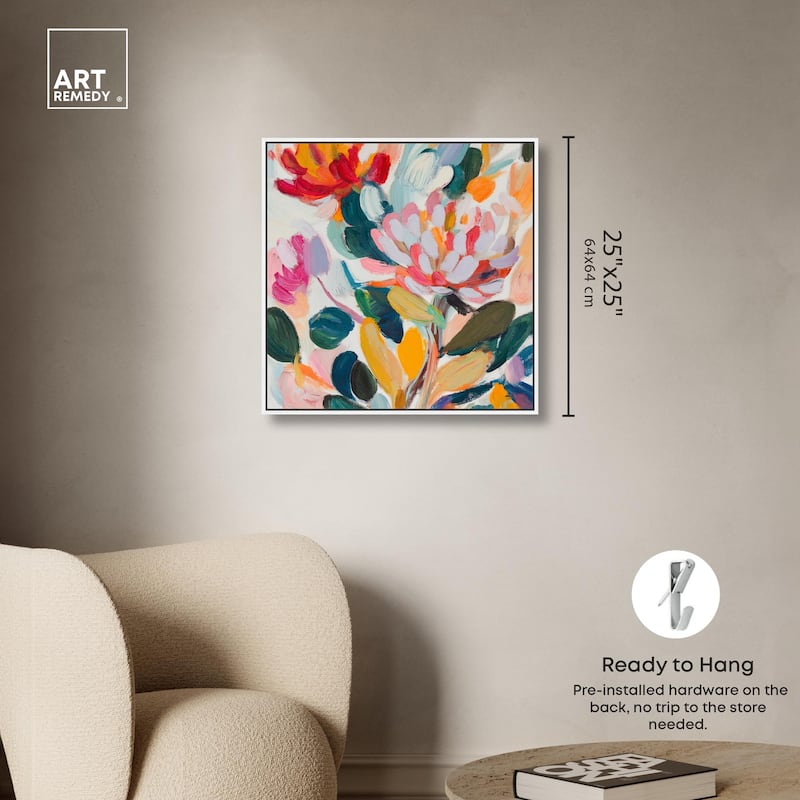 Lively Flora II Canvas by Art Remedy