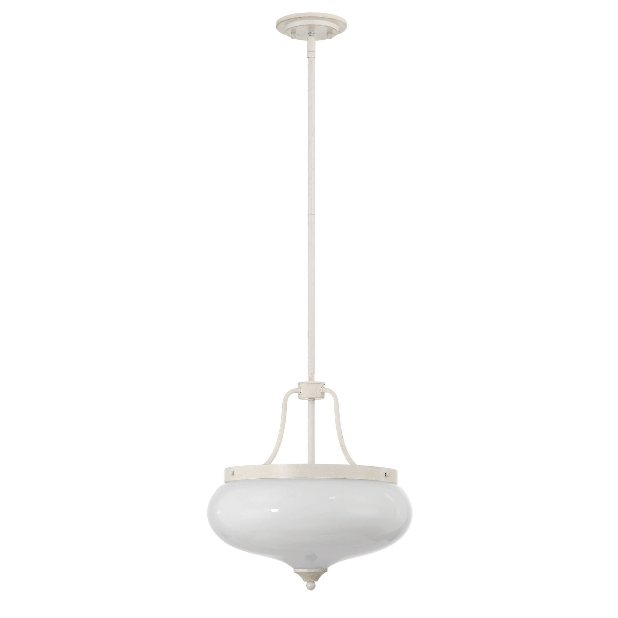 3-light White Chandelier Bowl Kitchen Island Lights - 15