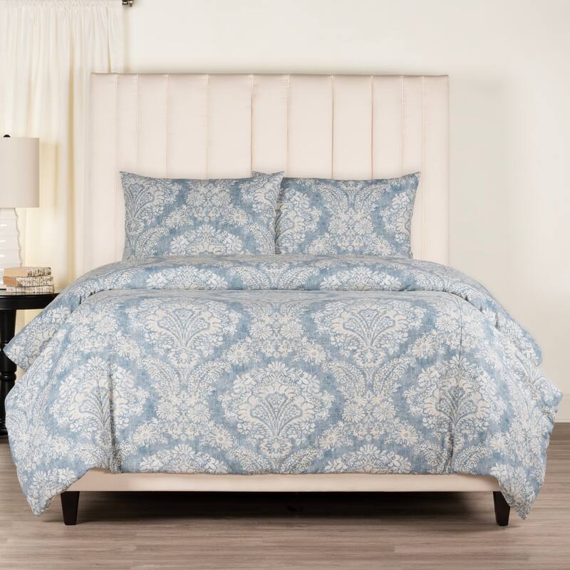 Magnolia Home Fashions Hamilton Denim Duvet cover & shams Set