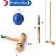 preview thumbnail 2 of 7, GSE™ Deluxe 6-Player Player Croquet Set with 6 Mallets & Croquet Balls, 9 Wickets, 2 Stakes and a Carrying Case - Croquet Set