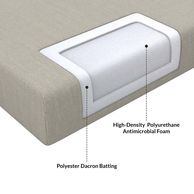 Sunbrella Outdoor Deep Seating Cushion - 25" W x 25.5" D x 5" H