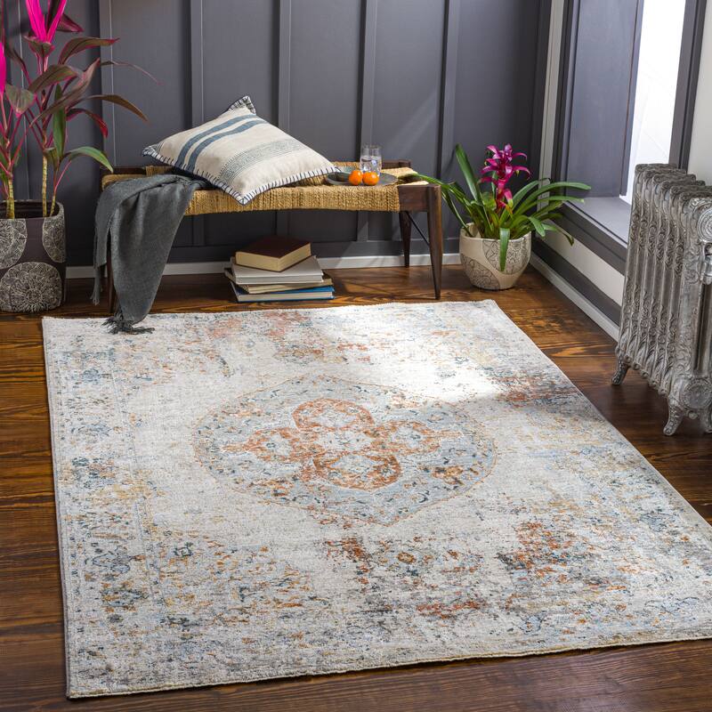 Artistic Weavers Vashti Traditional Area Rug - 6'7" x 9'6" - Burnt Orange