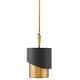 preview thumbnail 1 of 2, Fredrick Ramond Gigi Single Light 10" Wide Mini Pendant Heritage Brass