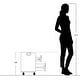 preview thumbnail 6 of 5, Alera Pedi Cart Pedicart Drawer Trolley for Pedicure Chair Spa Nail Salon, Grey - N/A