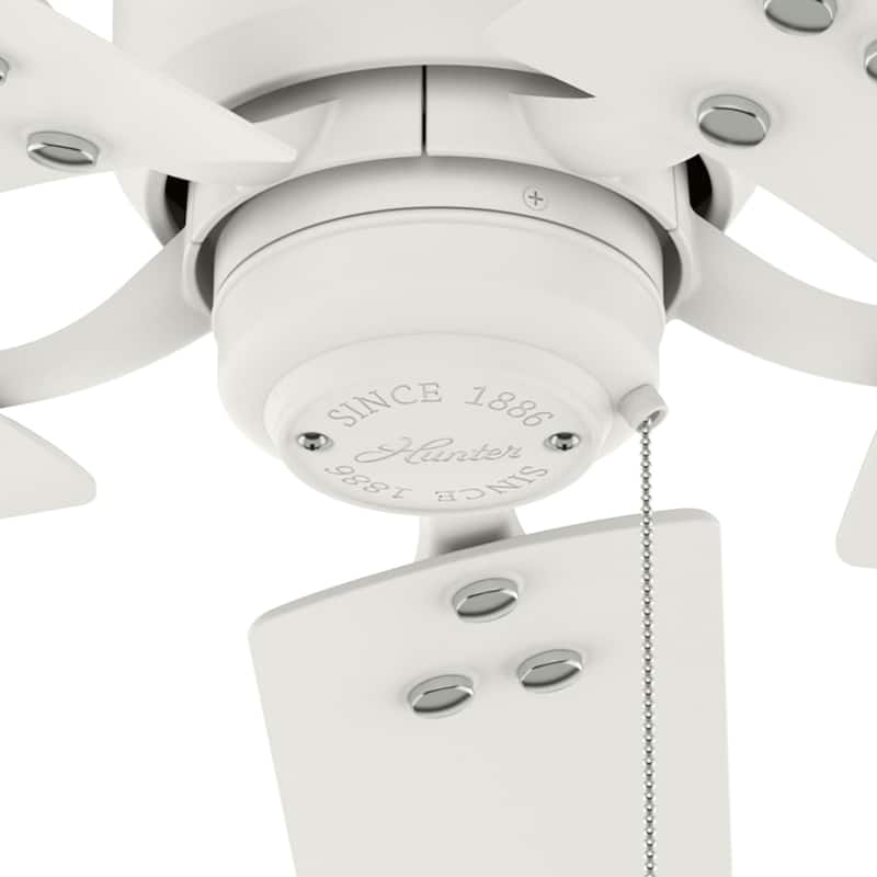 Hunter 52" Windbound Outdoor Ceiling Fan with Pull Chain - Damp Rated!