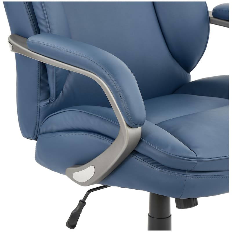 Sealy® Palisade Faux Leather Office Chair with Memory Foam Seat and Adjustable Height