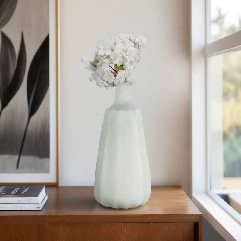 Ecomix Newbridge Fluted Decorative Vase - Teal