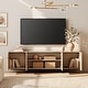preview thumbnail 5 of 33, WAMPAT TV Stand with T-Shaped Legs, Modern Entertainment Center with 4 Storage Cabinets, Media Console TV Table for Living Room