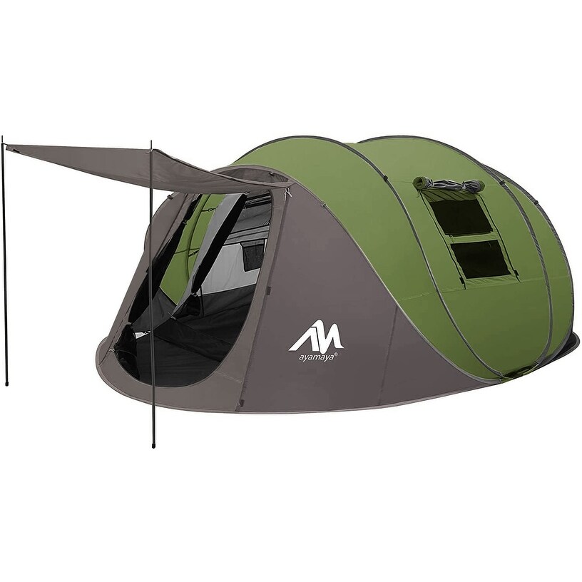 Instant Cabin Tent 6 Person Camping Tent Setup in 60 Seconds with Rainfly Windproof Tent with Carry Bag for Family Camping Bed Bath Beyond 40699526