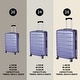 Lavender purple Luggage Sets Expandable Hardside Suitcases 3 Piece Set ...