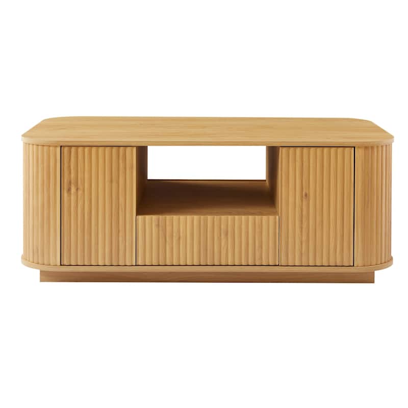 Modern Luxury Oval Coffee Table with Drawers and Storage Compartments