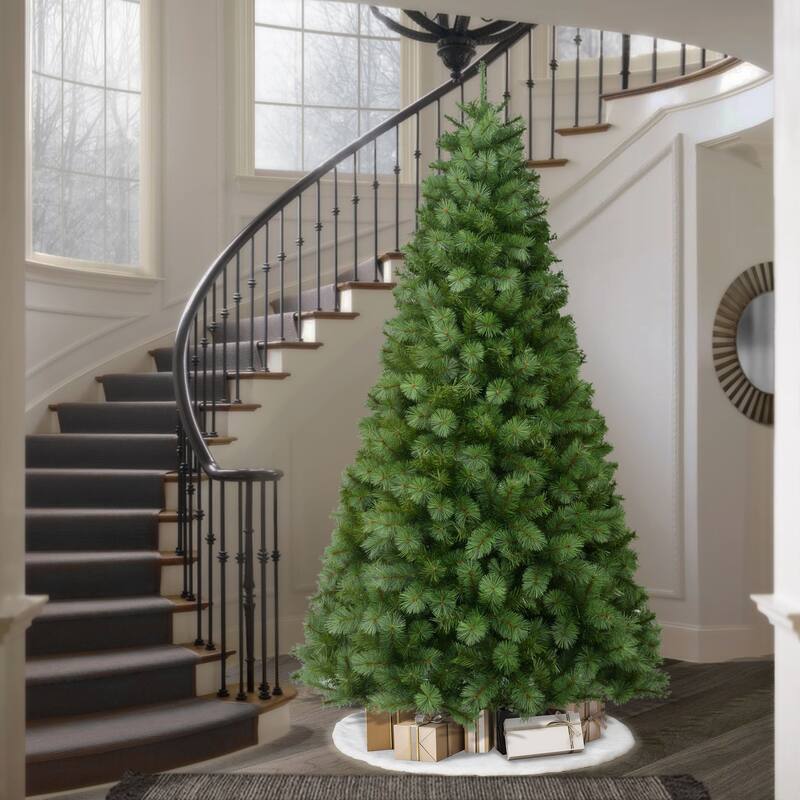 Puleo International 9' Artificial Wyoming Pine Christmas Tree - 9 Foot