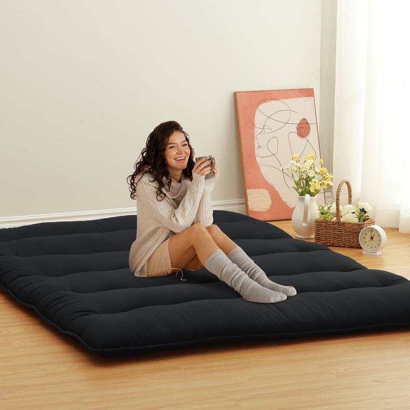 Japanese Futon Floor Mattress, Japanese Style Floor Mattress Sleeping Mattress Pad Tatami Mat