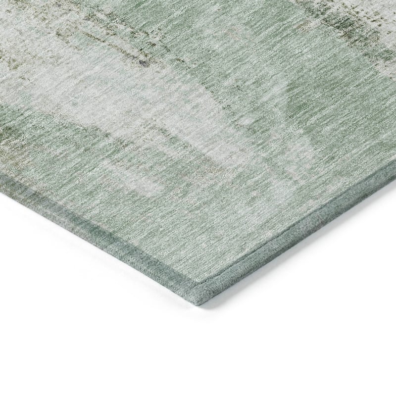 Machine Washable Indoor/ Outdoor Contemporary Chantille Rug