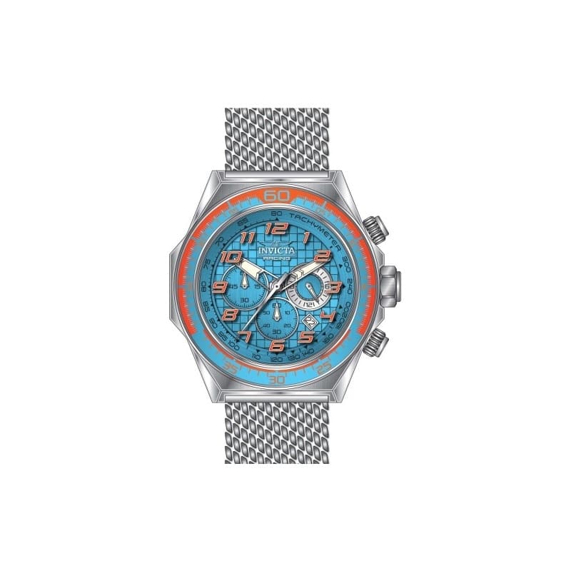 Invicta Men's 47901 Invicta Racing Quartz Chronograph Light Blue Dial Watch