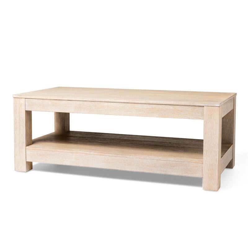 Maven Lane Paulo Wooden Coffee Table - White