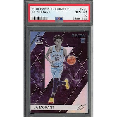 Ja Morant 2019 Panini Chronicles Basketball Rookie Card RC #298 Graded PSA 10 - 8'6" x 11'6"