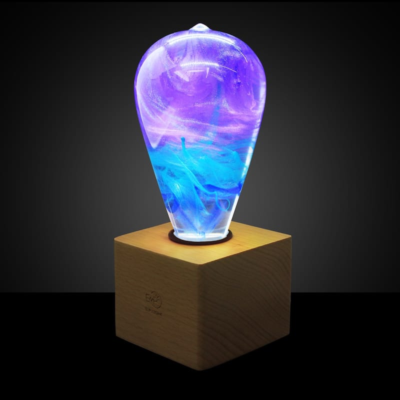 EP Light 6.3" wood Table Lamp Ambient Bedside Lamp - Faith - Faith - EXACT COLOR