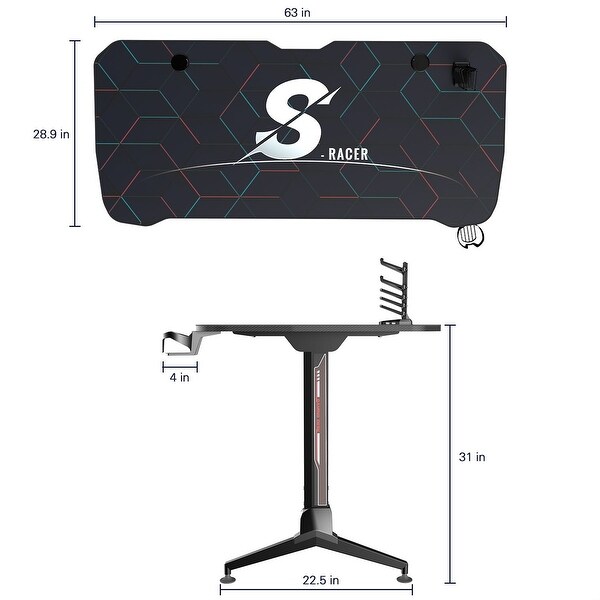 Homall height shop adjustable gaming desk