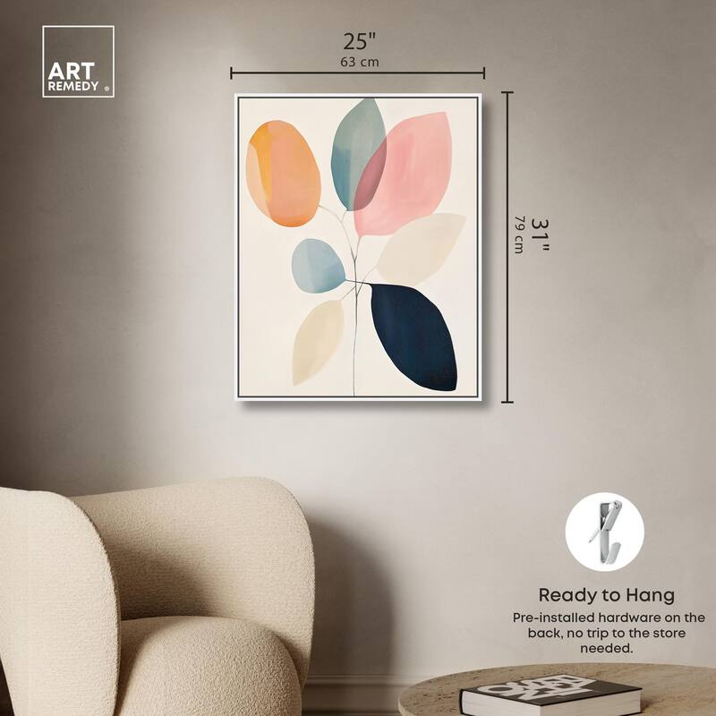 Soft Edge Foliage Canvas by Art Remedy